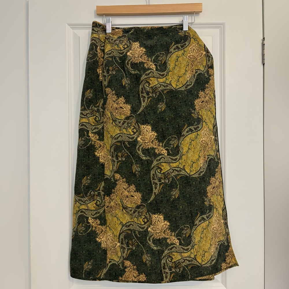 Ulla Johnson Green Paisley Skirt NWT